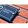 Badgemaster Modern Anthracite House Number Sign Plaque Stainless Steel Standoffs