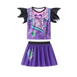 WonderBabe Girls Swimsuits 2 Pieces Swimsuit for Girls Bathing Suit Beach Princess Swim Dress Quick Dry Swimwear Size 2-3t