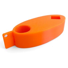 PlugKeyper Multi-purpost Boat Drain Plug Reminder, Wrench and Key Float for a 1/2 inch Garboard Plug (Orange)