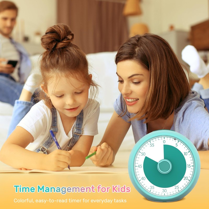 Conchstar Visual Timer for Kids, 60-Minute Countdown Timer for Classroom