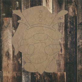 Build-A-Cross DIY Art Craft, Reindeer Gnome with Christmas Stocking wood Cutout, Paint by line - 22"