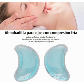 Paquete de Hielo de Gel, Almohadillas de Enfriamiento Reutilizables para los Ojos y Parches Debajo de los Ojos, Almohadilla de Gel de Compresa Fría y Caliente para la Tensión