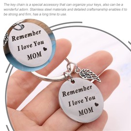 Mom and Dad Keychain Stainless Steel Key Chains Parents Anniversary Presents Mothers Fathers Day Birthday Christmas Gifts