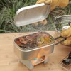 Aluminum Lunch Box Folding Handle Portable Stainless Steel Light Weight
