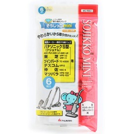アイム そうじっこmini 掃除機用 ごみ取替えパック 白 22.5×23×0.2cm 東芝・ツインバード用 MC-T063 6枚入