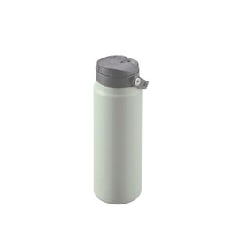 Captain Stag UE-3632 Sports Bottle, Direct Drinking, Double Stainless Steel Bottle, Vacuum Insulated, Hot or Cold Insulated, HD One-Touch Bottle, 20.3 fl oz (600 ml), Olive Gray