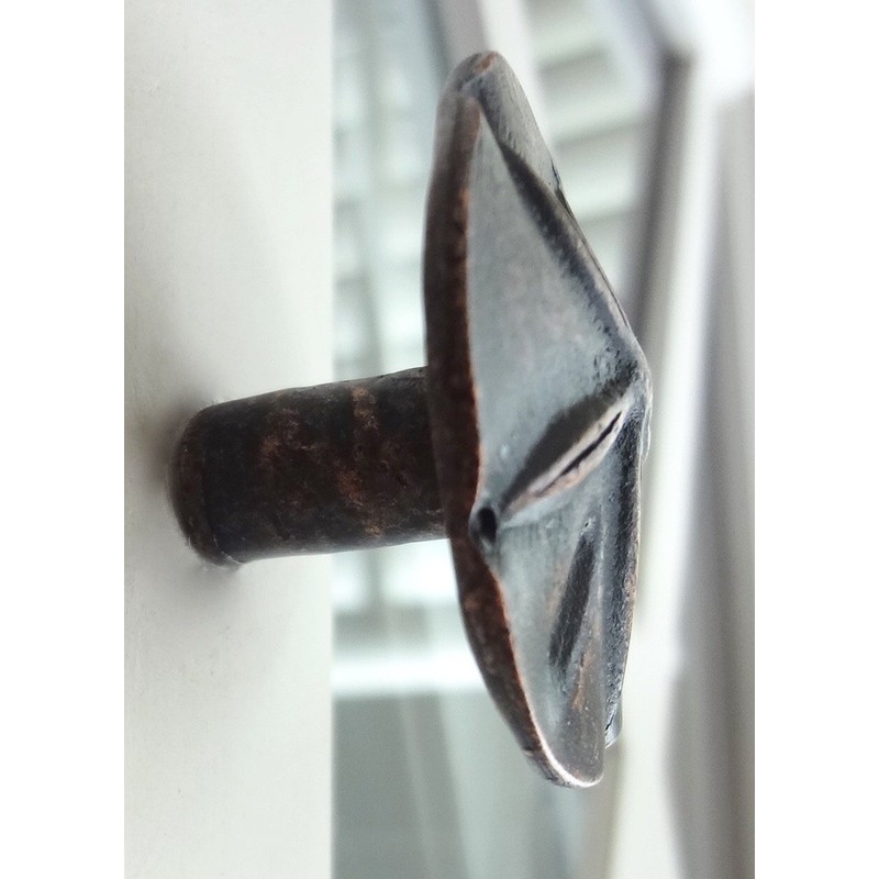 Sand Dollar Drawer Knob, Beach Cabinet Pull, Solid Metal, Oil