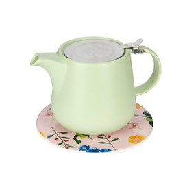 Maxwell & Williams Teas & C's Trivet for Coffee Pot/Tea Pot Trivet, Ceramic, Rose Pink, 20.5 cm