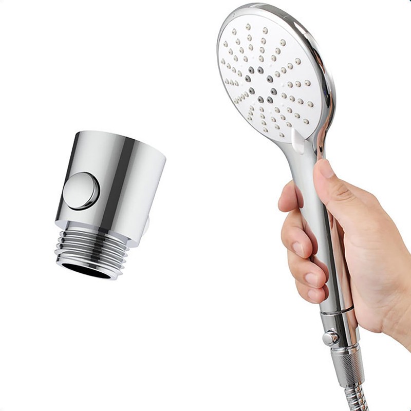 CTWHA High Strength ABS Push Button Shower Head/Hand Held Floral