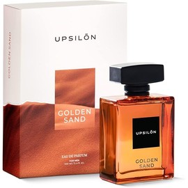 UPSILON Golden Sand Eau De Parfum Premium Long Lasting Fresh & Powerful Fragrance Spray Travel Friendly Luxury Parfum Scent | Men’s Perfume | 3.4 fl. oz. - Pack Of 1