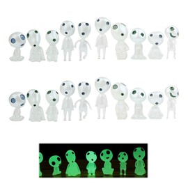LSYYSL 20 Pieces Of Glow-In-The-Dark Ghosts, Glow-In-The-Dark Tree Sprites, Mini Resin Ornaments, Garden Glow-In-The-Dark Ornaments, Garden Accessories