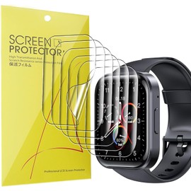 Blueshaweu Compatible for OUKITEL BT103 Smart Watch Screen Protector, [6 Pack] Full Coverage TPU Clear Film Compatible for OUKITEL 1.91" BT103 Smart Watch (6 Pack)