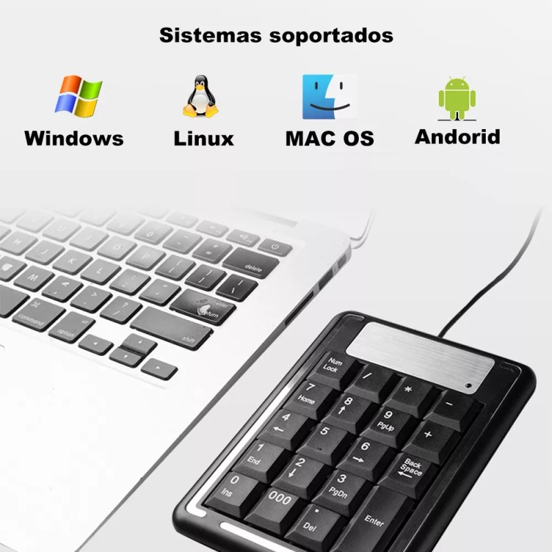 EGTMA 5 Piezas Teclado Numerico Para Computador Usb Pc