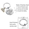 BNQL Police Keychain Police Gifts: Stainless Steel Keychain for Law
