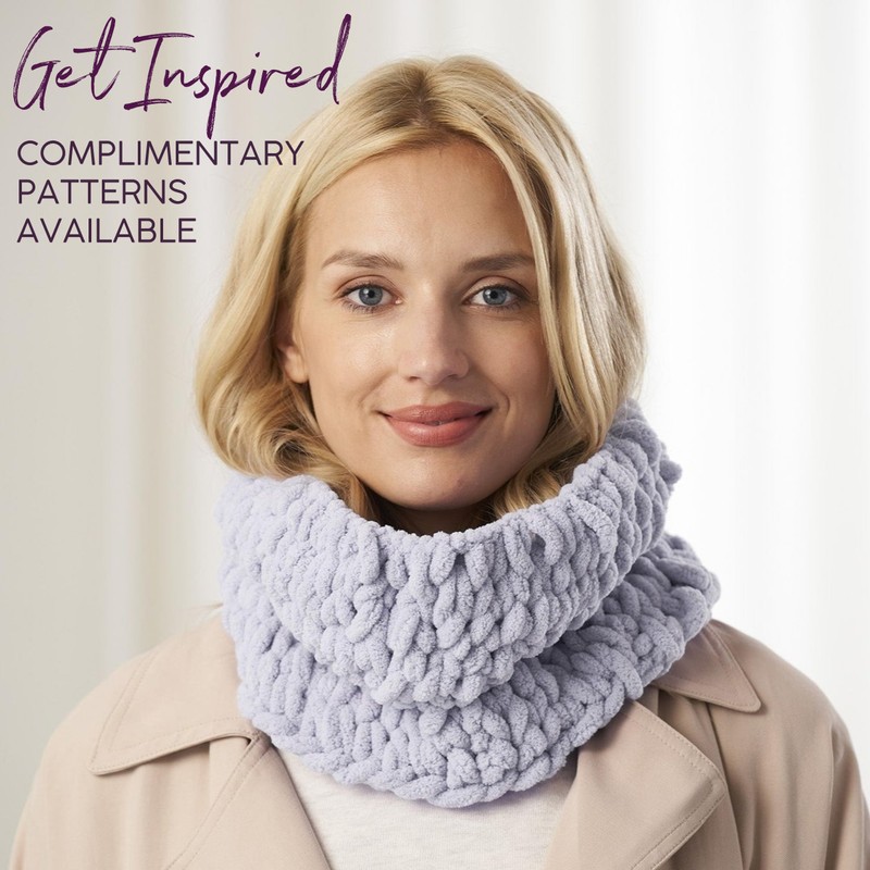 Lion Brand Off the Hook Yarn, Bulky No-Needle Craft Yarn