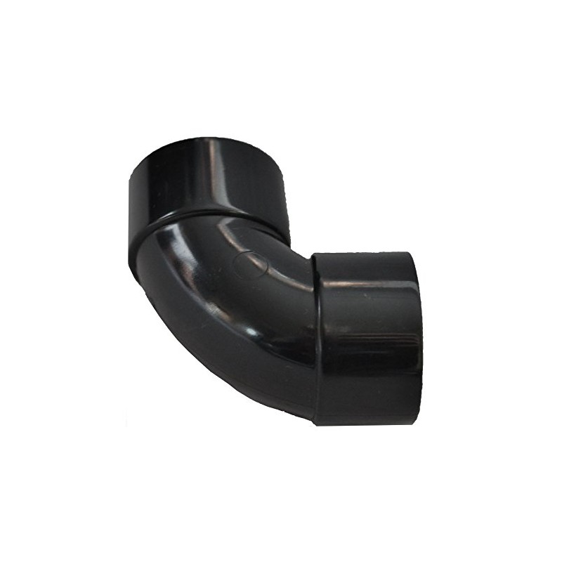 Solvent Black 50mm (56mm) Waste Pipe Swept Bend - Pack
