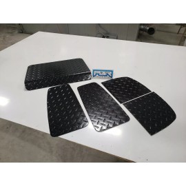 PBR PRODUCTS Club Car Golf Cart DS 5 piece kit Bagwell fender top access cover **BLACK**