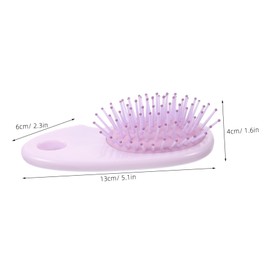 Minkissy Travel Hair Brush Soft Bristles Beard Comb Men Portable Hair Brush for Women Small Comb for Purse