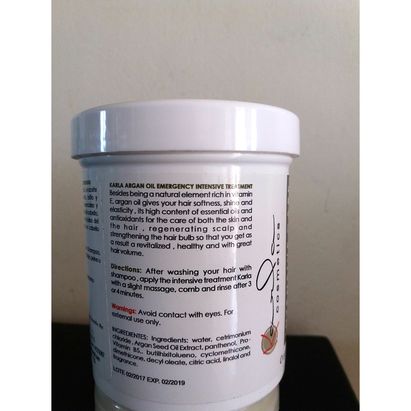 KArla Argan Oil Natural Hair Treatment from Dominican Republic