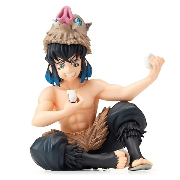Anime Hashibira Inosuke Figure, Anime Cartoon Characters Characters Statue Collectibles Model Figure Toy Ornaments for Fans Collection Gifts
