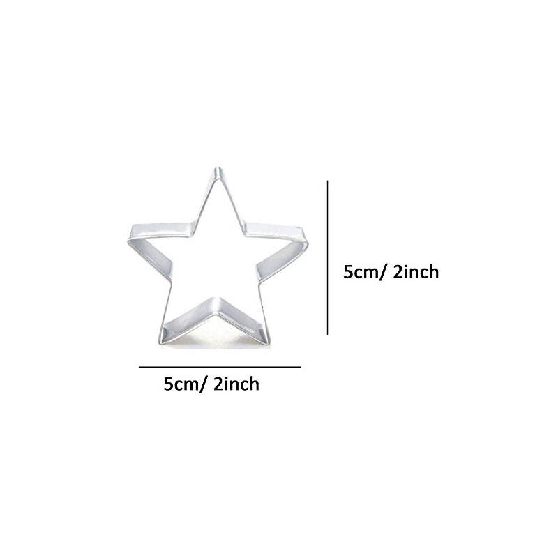 ZDYWY Pentagram Five-pointed Star Shaped Cookie Cutter for Christmas
