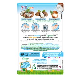 7th Heaven Softening Coconut Hand Mask with Shea Butter to Soften Dry, Rough and Chapped Hands (1 Pair of Hand Treatment Gloves)