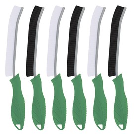 TQRR Toilet Brush, 2 Pcs Bathroom Cleaning Brush, Toilet Scrubber, Deep Toilet Bowl Brush with Hanging Hole, Multifunctional Gap Cleaning Brush, Bristles for Kitchen Sinks, Tub,Shower (6, Green)