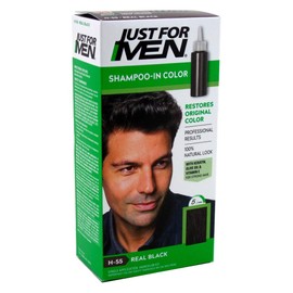 Just For Men Shampoo-In Haircolor, Real Black H-55
