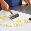 Stainless Steel Dough Grid Roller Cutter Dough Cookie Pie Pizza