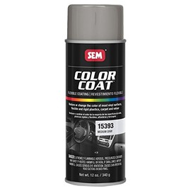 SEM Color Coat - Plastic & Vinyl Flexible Coating, Medium Gray, 12 Oz. Aerosol