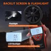 GOYERRNES Handheld Anemometer with Tripod, for Wind Speed Temp Humidity,
