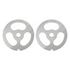 2Pcs Meat Grinder Plate Discs Blade 3 Hole Stainless Steel