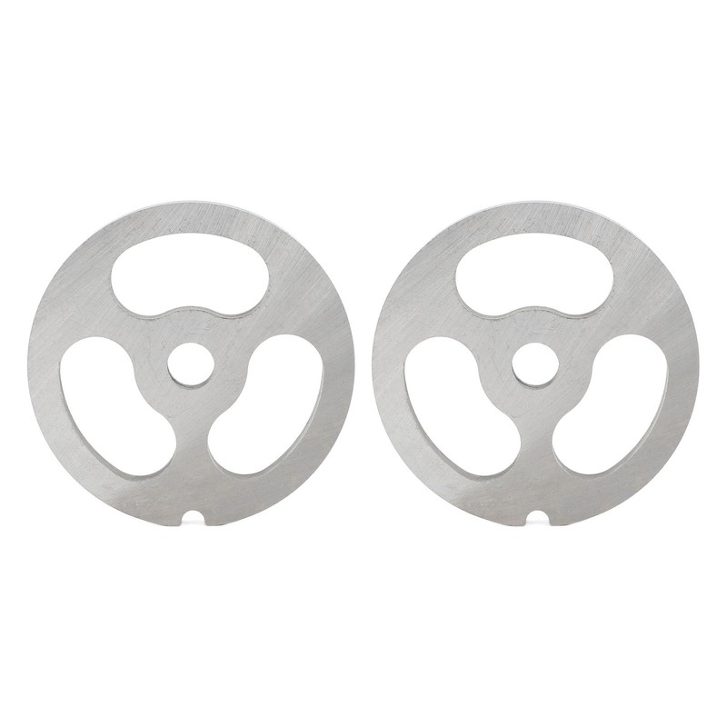2Pcs Meat Grinder Plate Discs Blade 3 Hole Stainless Steel