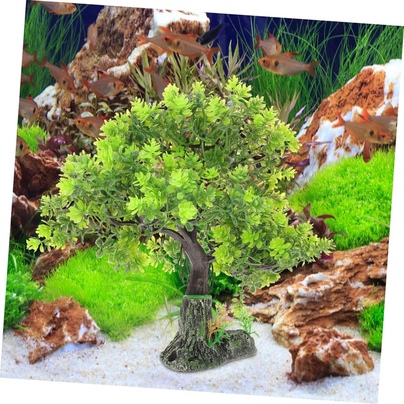 Mobestech Delicate Desktop Aquarium Decor Compact Fish Tank Resin Fake