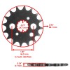 Kawasaki Red Drive Chain And Sprocket Kit for Kawasaki Vulcan