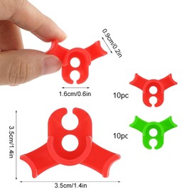 BHIPKOT Pack of 20 Plant Benders, Plant Trainer for Low Load, Plant Training Bending Clips, 90 Degree Plant Support Clips for Plant Branches, Gardening Plant Support