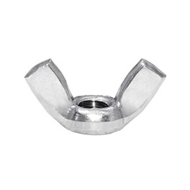 Hooshing 100 Piezas 1/4 "-20 Tuerca De Mariposa De Acero Inoxidable 304 Piezas De Sujetadores Tuerca De Mariposa 1/4" -20 Paquete De 100 Plata