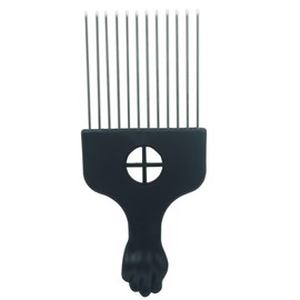 2 PCS Set Metal Afro Pick Comb,Braid Hair Styling Comb for Women,Men Curly Hair Styling