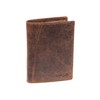 GreenLand NATURE Rub Off Schreibmappe Leder 34 cm, dunkelbraun