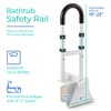 Modern Innovations Adjustable Bathtub Grab Bar, Safety Bath & Shower