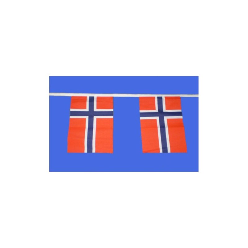 Norway Bunting 9metres/30ft Long with 30 Flags