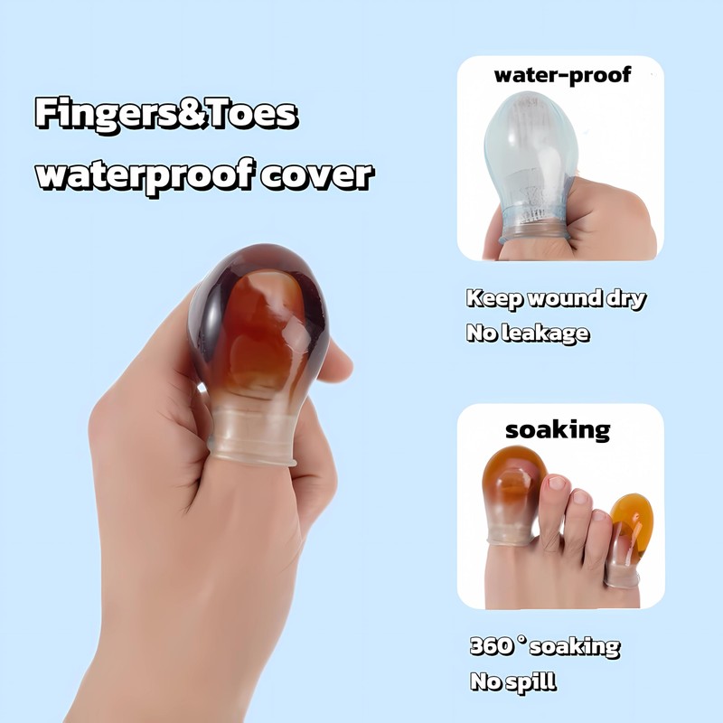 Waterproof Finger Protectors for Shower & Swimming - Comfortable, Durable,