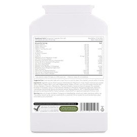 Nutrient Phase 1+2 | 20 Ingredients: Vitamins, Minerals, Amino Acids & Organic Herbs | 120 Vegan Capsules UK Made | 2 Capsules Daily (2 Month Supply)