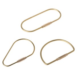 WOWOWO Outdoor Brass Carabiner Keychain Hiking Camping Hang Hook Buckle Car Key Ring