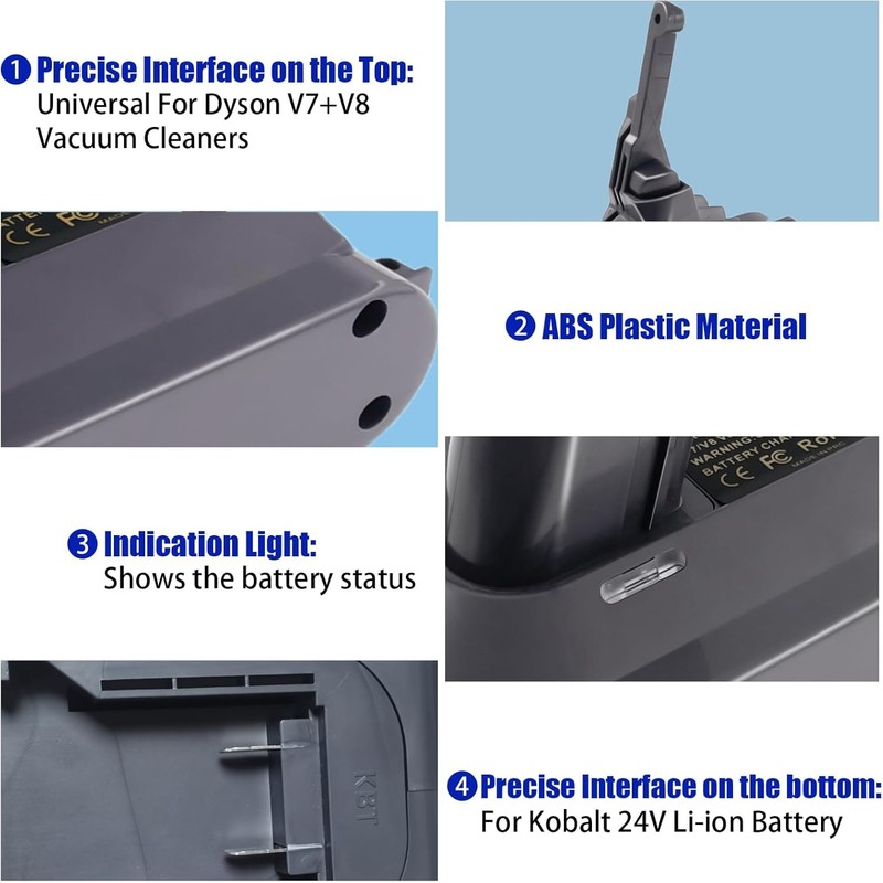 TPDL for V7/V8 Battery Adapter, for Kobalt 24V Max Battery