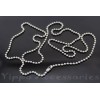 (2) 36 Inch Military Spec Stainless Steel Army Dog Tag