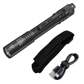 Nitecore MT2A Pro EDC Flashlight, 1000 Lumen, USB Rechargeable, 2X AA Battery Compatible Penlight with Carrying Holster