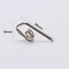 120X Curtain Gathering Hook 28mm Pencil Pleat Small Gather Metal Gather Hooks