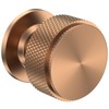 FURNIWARE Pack of 5 Knurled Cabinet Knobs, Champagne Bronze Cabinet