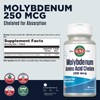 Kal 250 Mcg Molybdenum Chelated Tablets, 100 Count